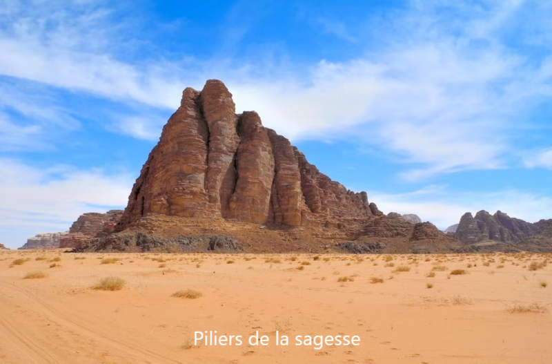 Piliers de la sagesse Wadi Rum Jordanie
